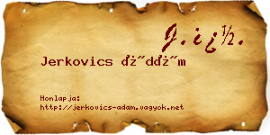 Jerkovics Ádám névjegykártya