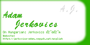 adam jerkovics business card